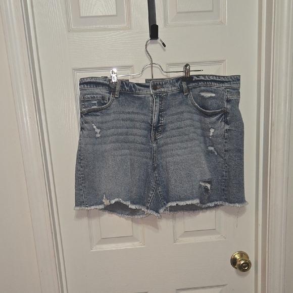 BKE Pants - BKE Distressed Light Blue Denim Jean Shorts